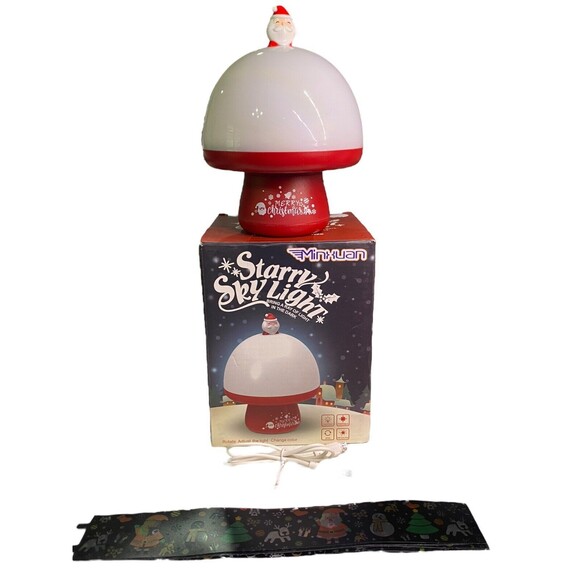 Christmas Rotating Sky Light Lamp w/Color Changing Santa Theme Music Minxuan - Picture 2 of 8